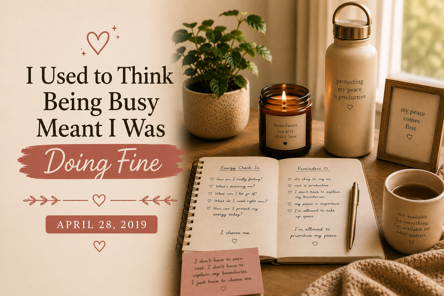 I Used to Think Being Busy Meant I Was Doing Fine