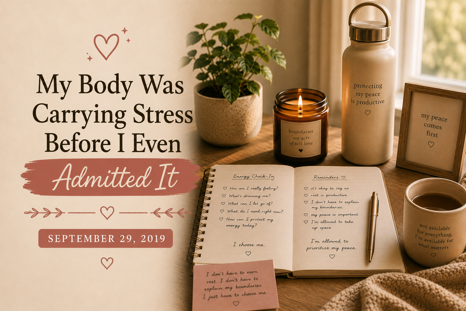 My Body Was Carrying Stress Before I Even Admitted It