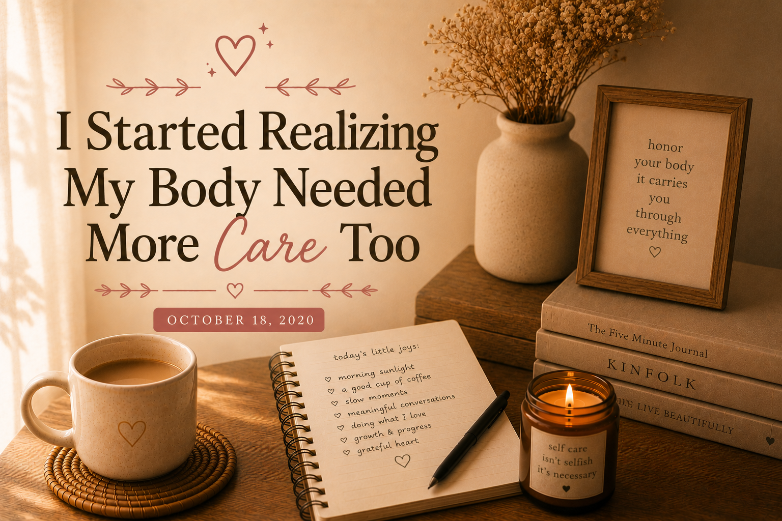 I Started Realizing My Body Needed More Care Too