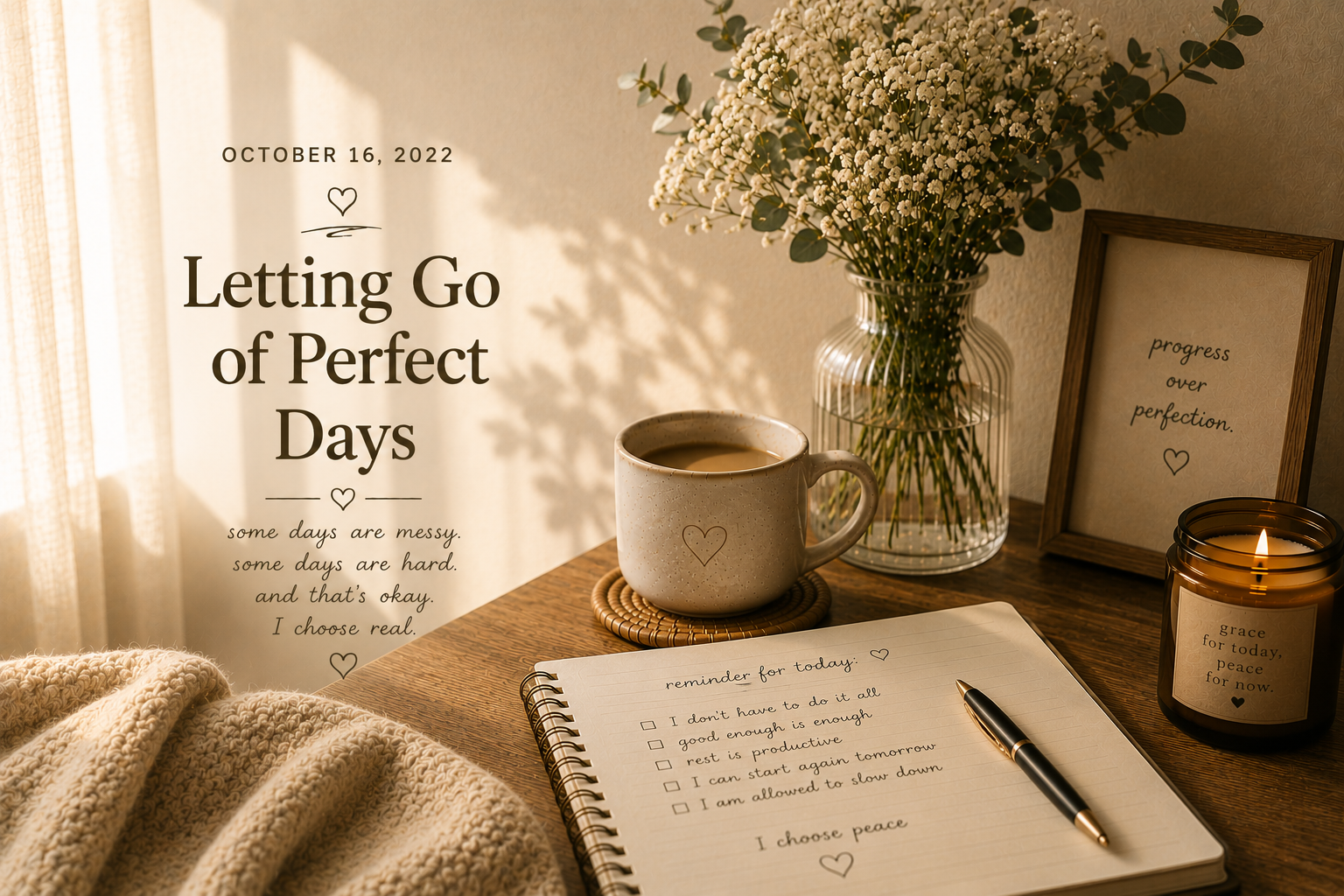 Letting Go of Perfect Days