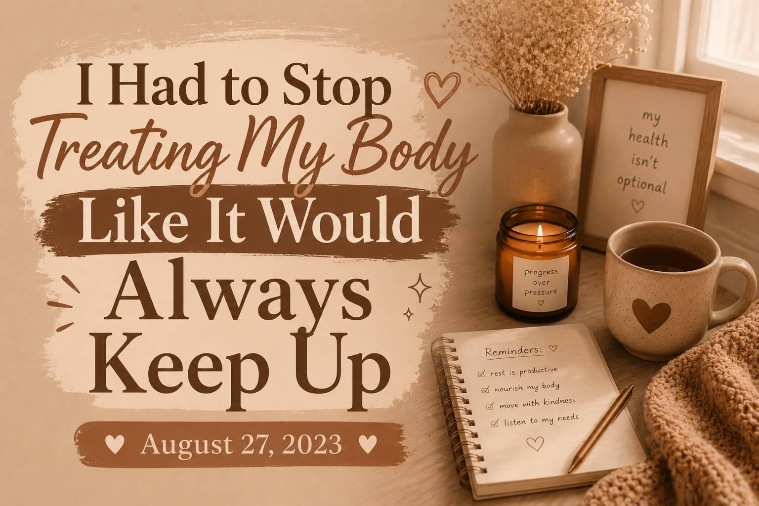I Had to Stop Treating My Body Like It Would Always Keep Up