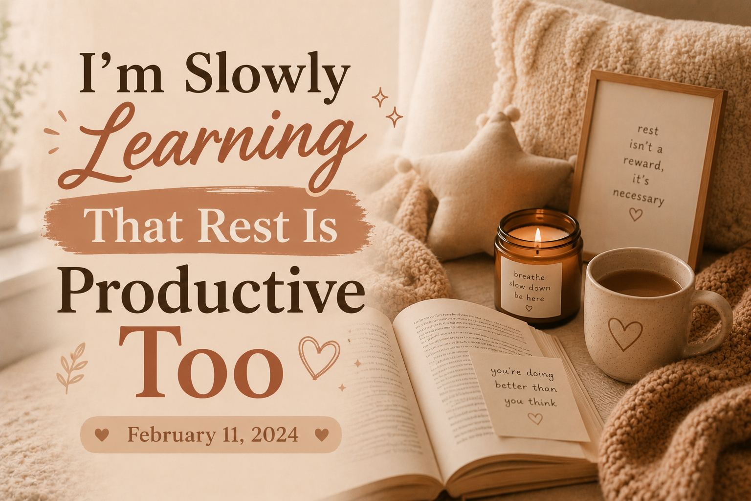 I’m Slowly Learning That Rest Is Productive Too