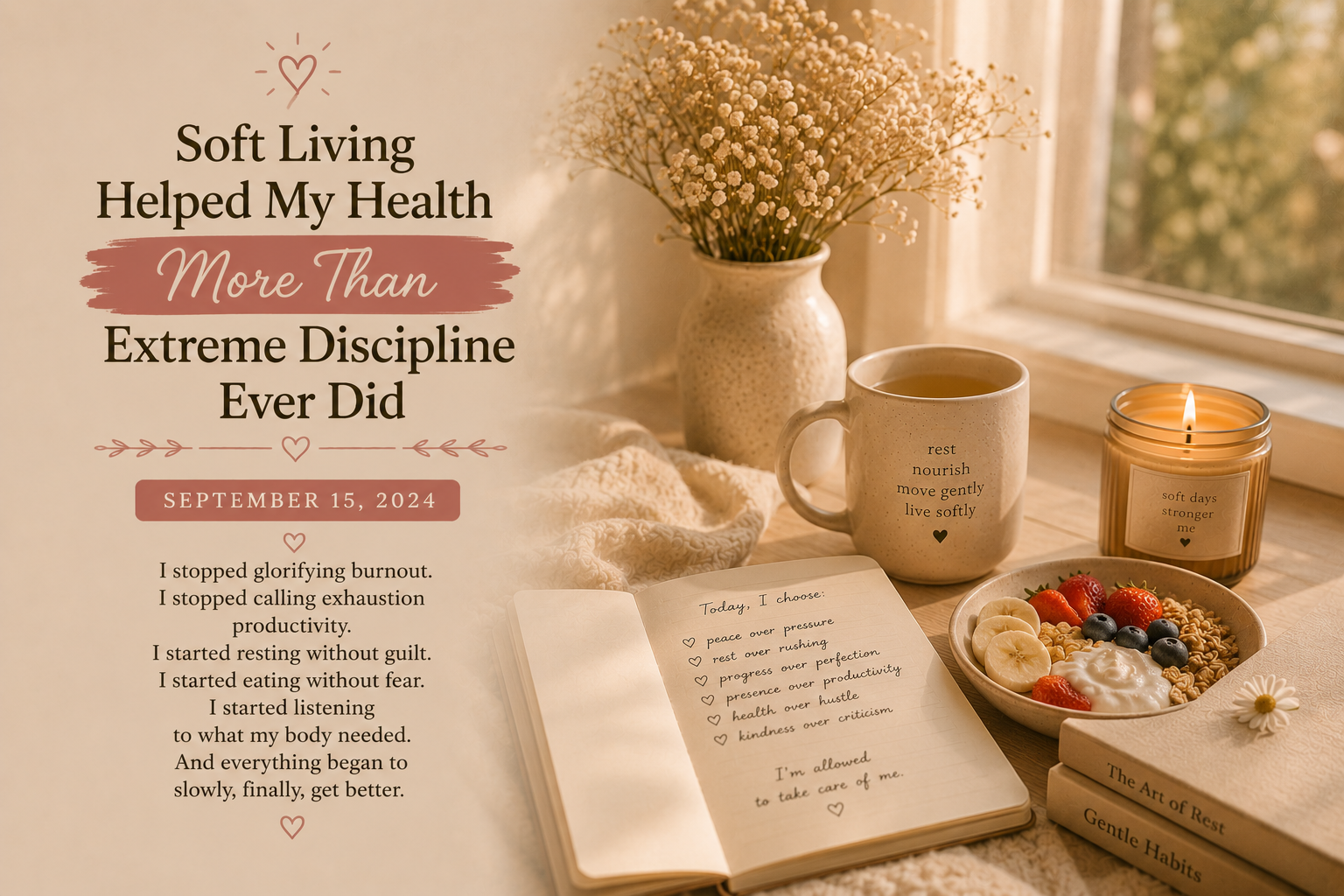 Soft Living Helped My Health More Than Extreme Discipline Ever Did