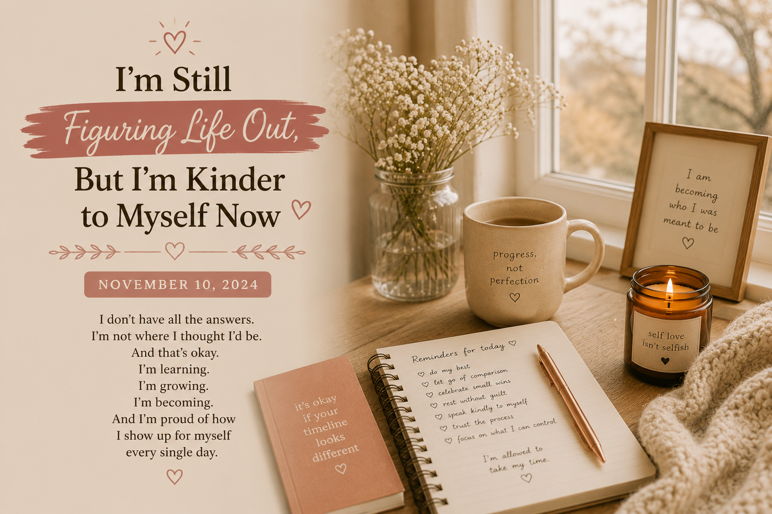 I’m Still Figuring Life Out, But I’m Kinder to Myself Now