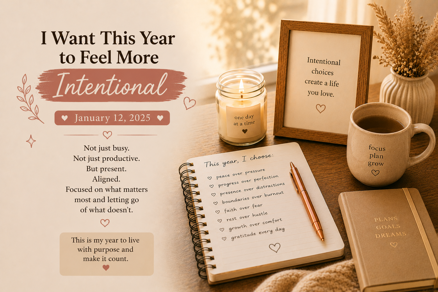 I Want This Year to Feel More Intentional