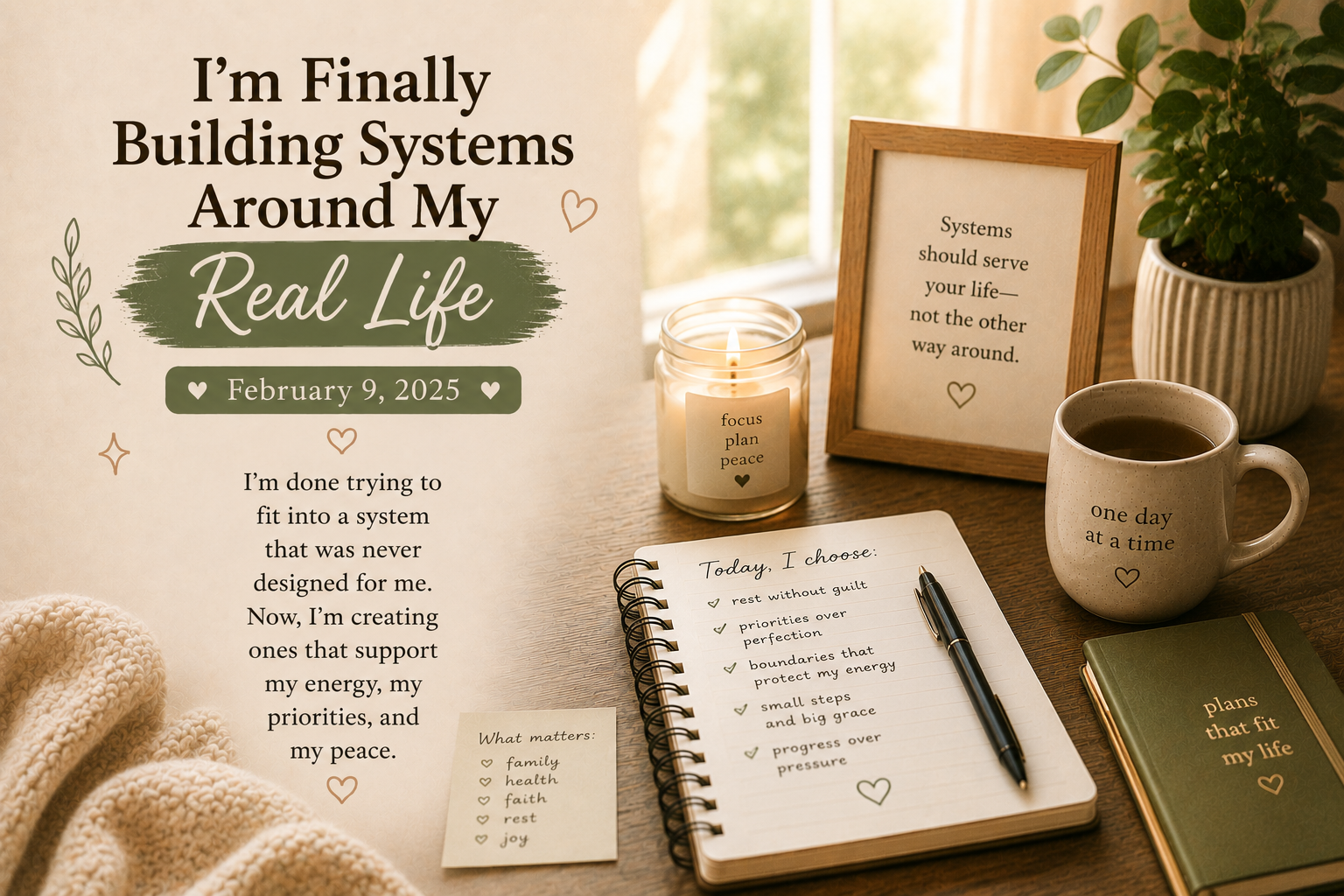 I’m Finally Building Systems Around My Real Life