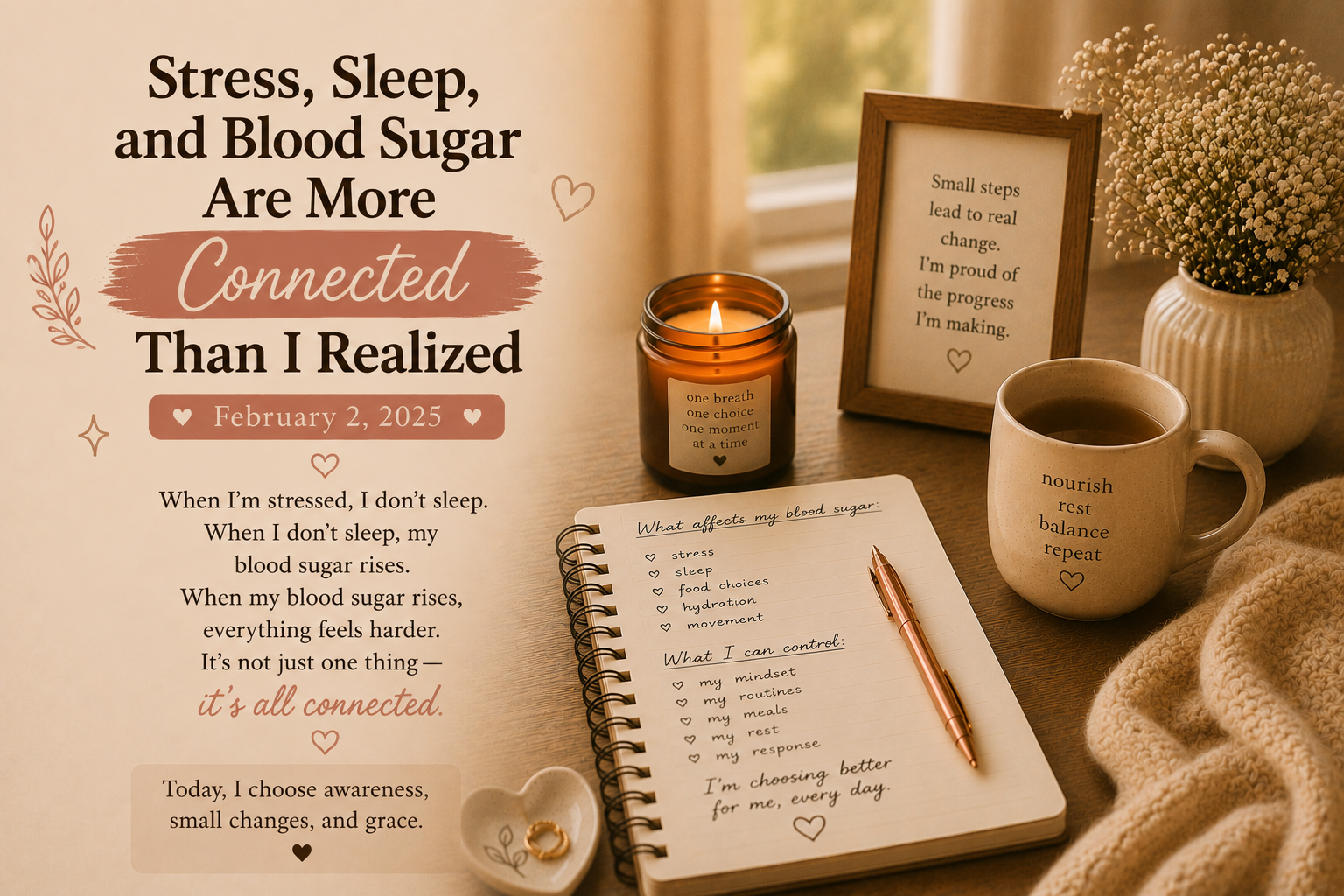 Stress, Sleep, and Blood Sugar Are More Connected Than I Realized