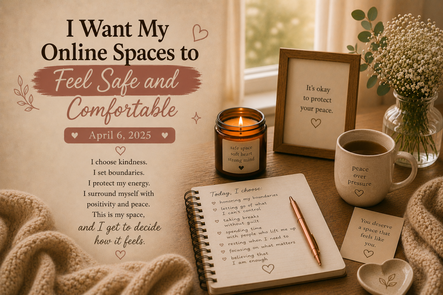 I Want My Online Spaces to Feel Safe and Comfortable