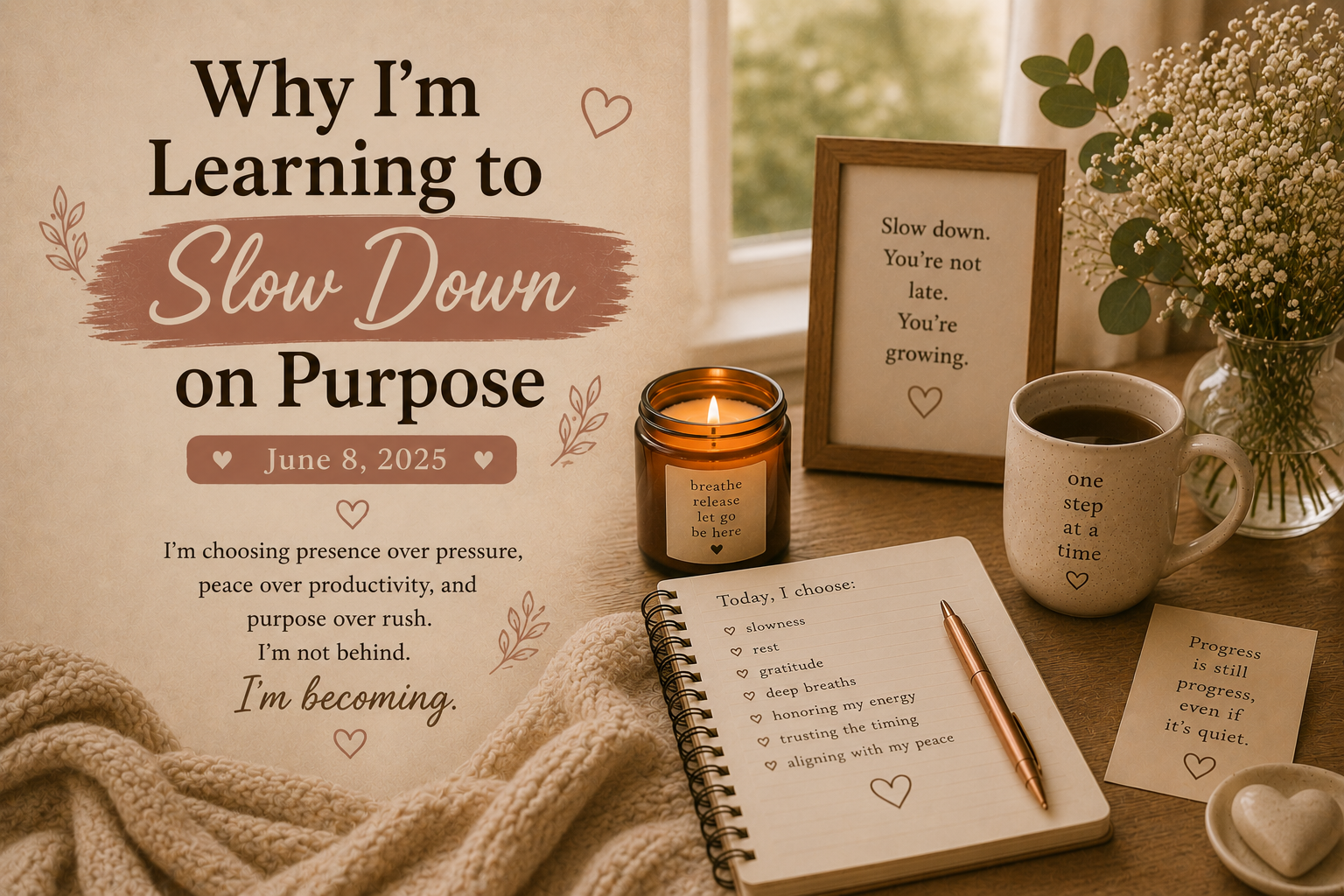 Why I’m Learning to Slow Down on Purpose