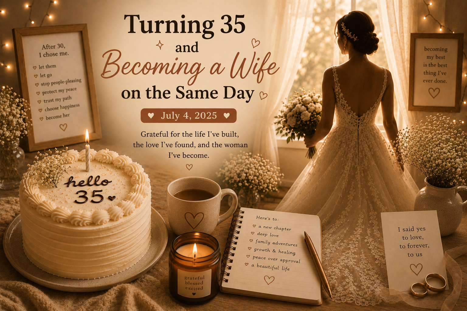 Turning 35 and Becoming a Wife on the Same Day