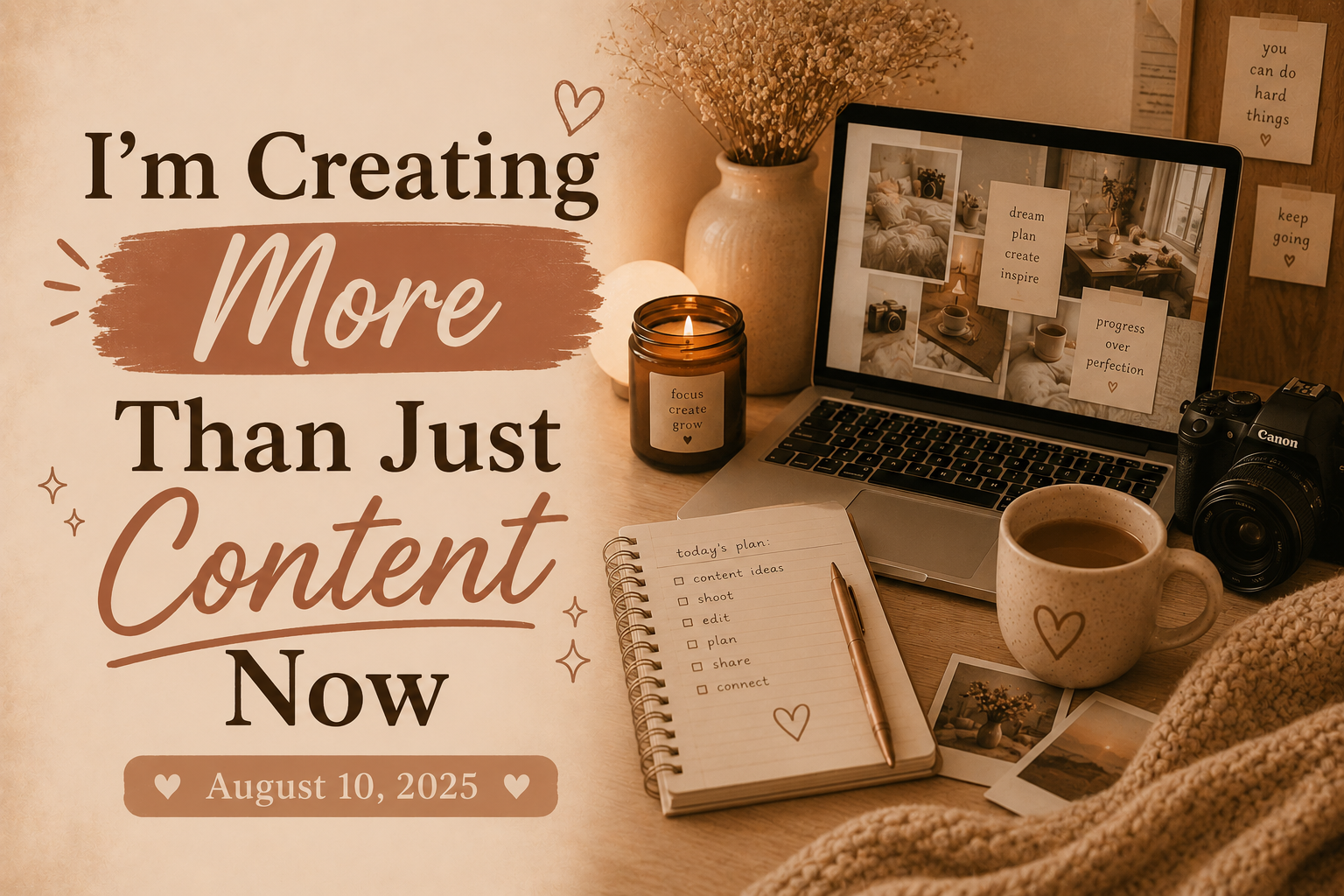 I’m Creating More Than Just Content Now