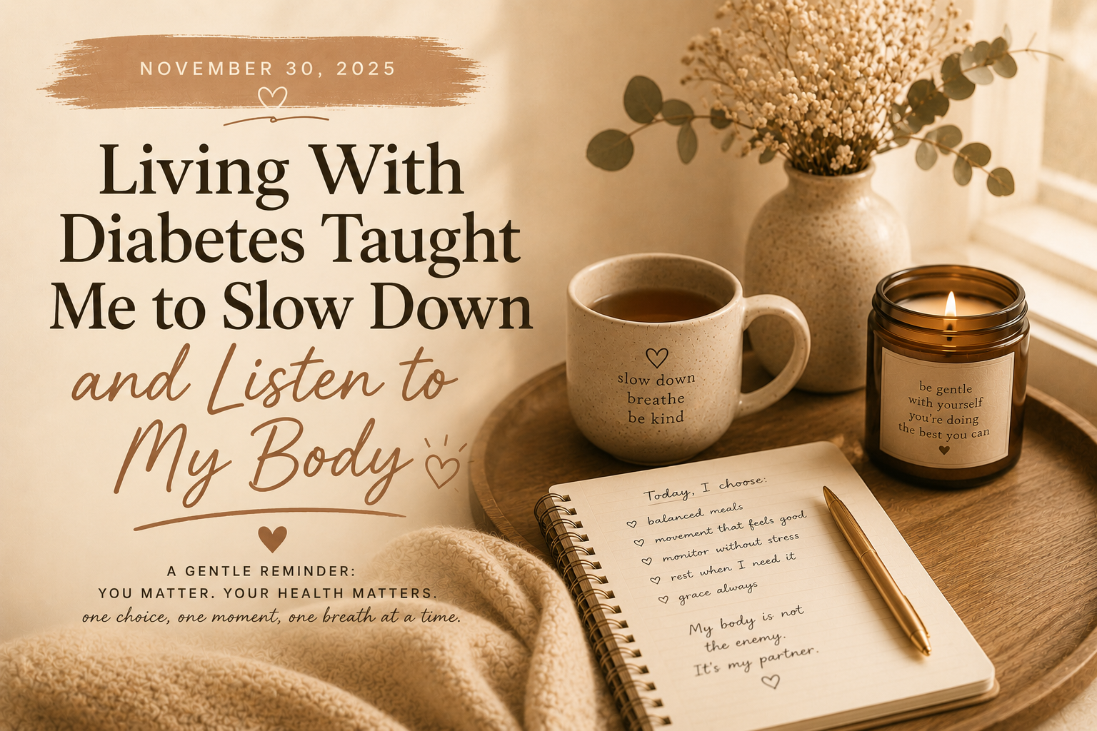 Living With Diabetes Taught Me to Slow Down and Listen to My Body