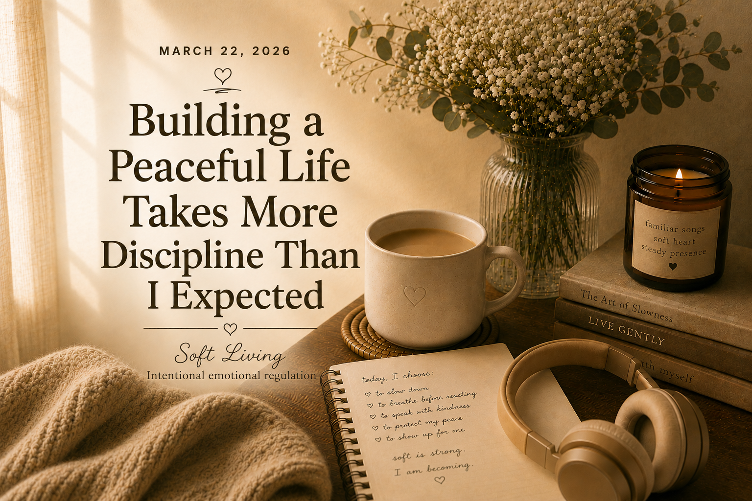 Building a Peaceful Life Takes More Discipline Than I Expected