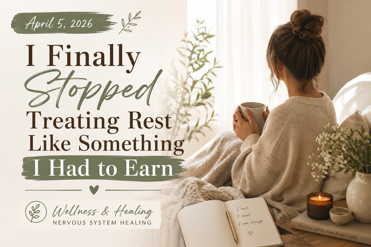 I Finally Stopped Treating Rest Like Something I Had to Earn