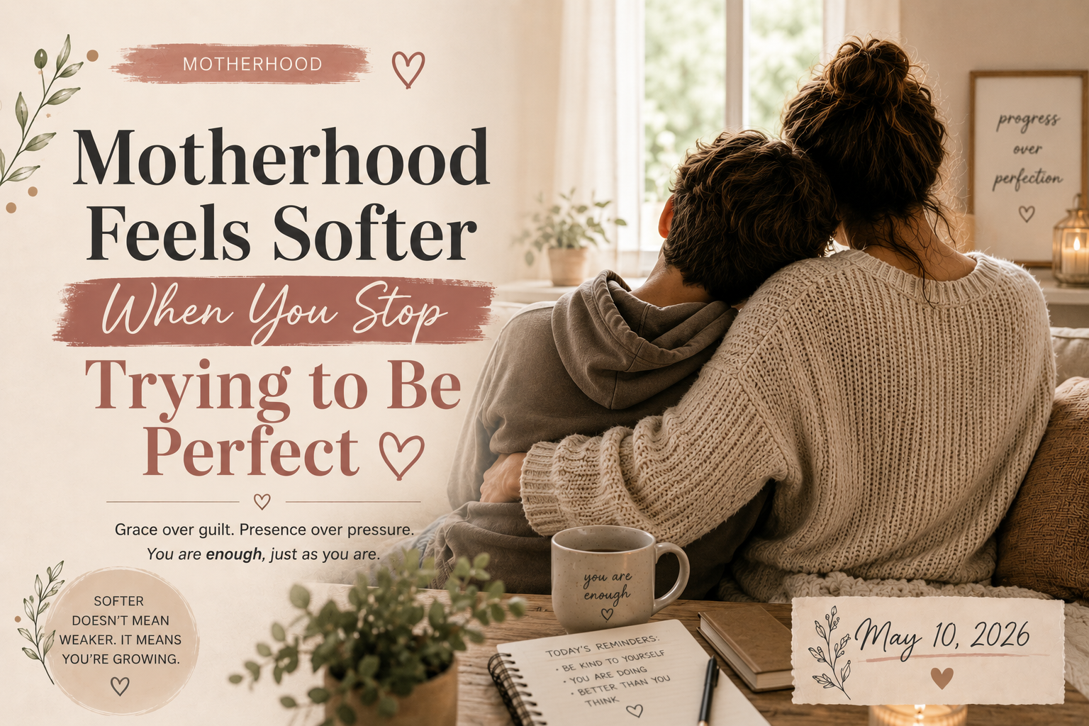 Motherhood Feels Softer When You Stop Trying to Be Perfect